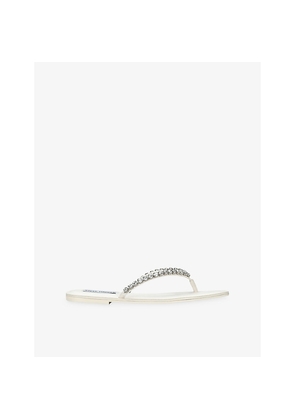 Womens Steve Madden Kustom 002 Embellished Woven Sandals