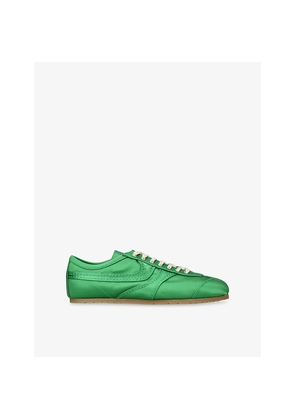 Womens Dries Van Noten Dustin Satin Trainers
