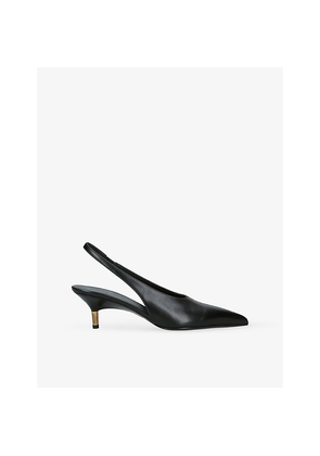 Womens Khaite Bella 55 Leather Pumps