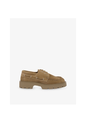 Mens Sandro Lace-Up Suede Boat Shoes