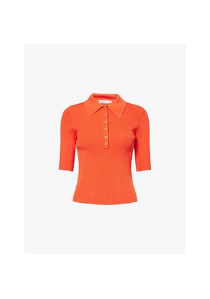 Womens Simkhai Secily Knitted Polo Shirt