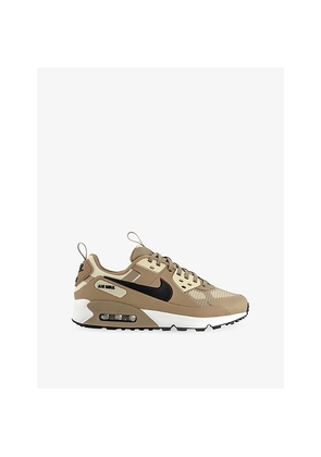 Mens Nike Air Max 90 Drift Leather and Mesh Trainers