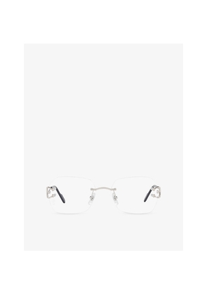 Cartier ct0416O Rectangle-Frame Metal Optical Glasses