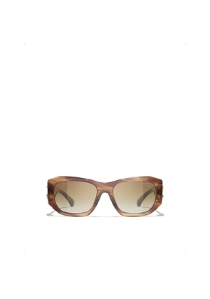Womens Chanel Ch5554 Polarised Rectangle-Frame Acetate Sunglasses
