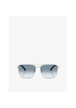 Womens Oliver Peoples Ov1362S Square-Frame Metal Sunglasses