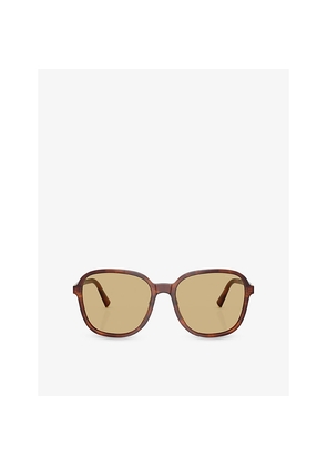 Womens Miu Miu Mu B01S Square-Frame Acetate Sunglasses