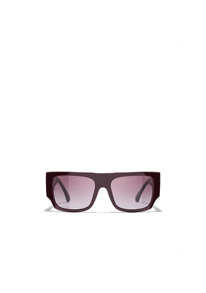 Womens Chanel Ch5549 Square-Frame Acetate Sunglasses