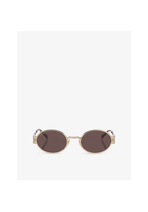 Gucci Gg1854S Round-Frame Metal Sunglasses