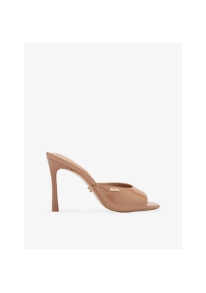 Womens Carvela Isabella Heeled Faux-Leather Mules