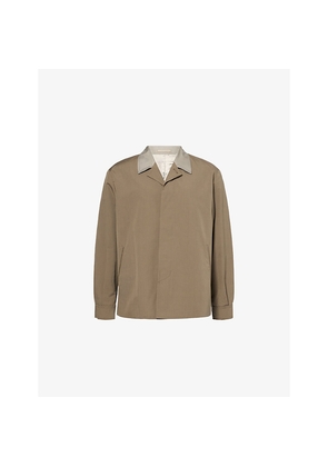 Mens Our Legacy Pack Camp-Collar Wool-And-Cotton Blazer