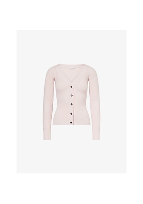 Womens Max Mara V-Neck Wool and Cashmere Cardigan