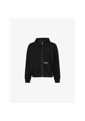 Mens Carhartt WIP Relaxed-Fit Embroidered-Logo Cotton Hoodie
