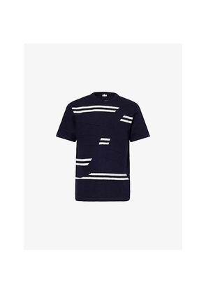 Mens Loewe Striped Oversized Wool T-Shirt