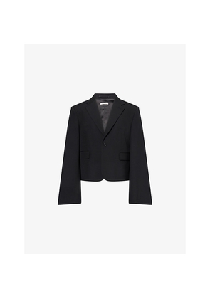 Mens JW Anderson Wide-Sleeve Single-Breasted Wool Blazer