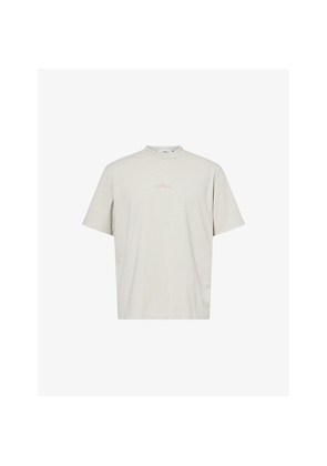 Mens Stone Island Logo-Print Don Carlo Cotton T-Shirt