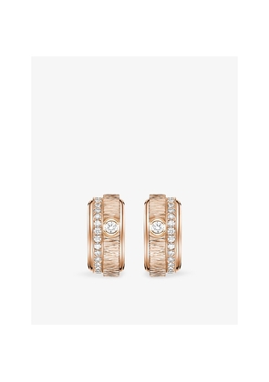Piaget Possession 18ct Rose-Gold and 0.34ct Brilliant-Cut Diamond Hoop Earrings