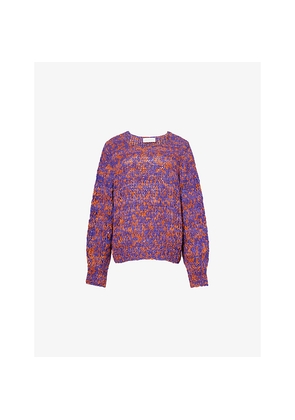 Womens Dries Van Noten Talulah Braid-Knit Cotton Jumper