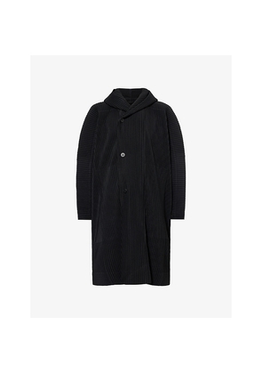 Mens Homme Plisse Issey Miyake December Pleated Woven Coat