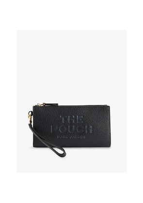 Womens Marc Jacobs Brand-Debossed Leather Pouch