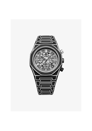 D1 Milano Polychrono Black Sketch Polycarbonate Watch 40.5mm