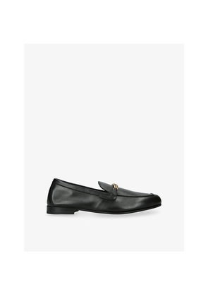 Mens Versace Medusa Chain Leather Loafers