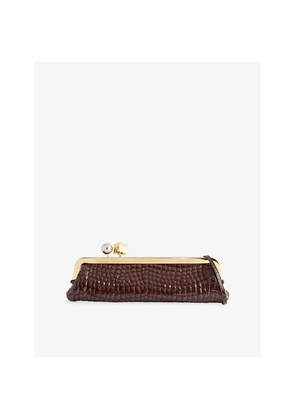 Womens Jacquemus The Salon Long Leather Clutch Bag