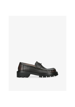 Mens Loewe Sierra Leather Loafers