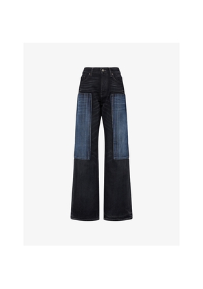 Mens Acne Studios Patchwork Tokyo Denim Jeans