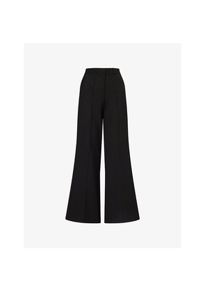 Womens Me And Em Tailored-Leg Elongator Woven Trousers