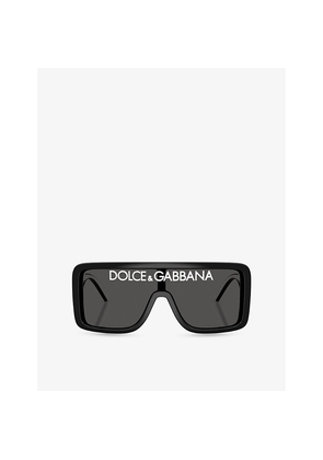 Dolce & Gabbana Dg6204 Rectangular-Frame Acetate Sunglasses