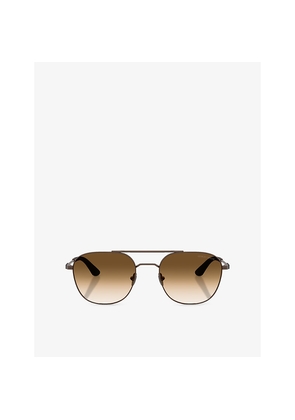 Giorgio Armani Ar6178 Pillow-Frame Metal Sunglasses