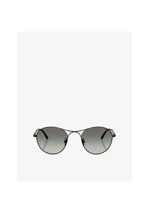 Giorgio Armani Ar6177 Round-Frame Metal Sunglasses