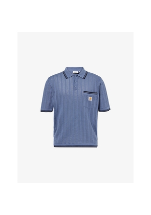 Mens Carhartt WIP Ramsey Cotton Knit Polo Shirt