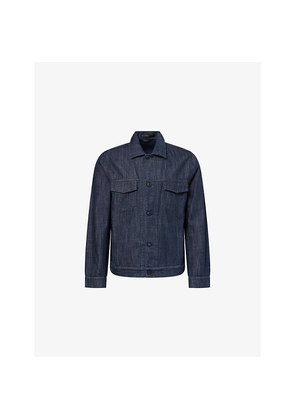 Mens Sunspel Regular-Fit Japanese Denim Jacket