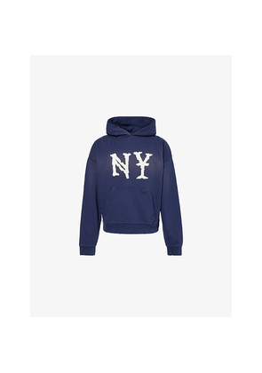 Mens Duke & Dexter Ny Embroidered Cotton-Jersey Hoody