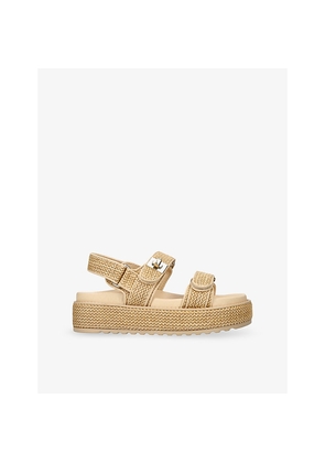 Womens Steve Madden Bigmona Raffia Flat Sandals