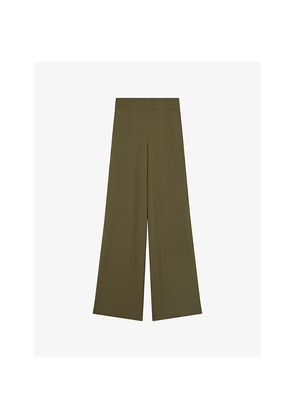 Womens Joseph Rihani Wide-Leg Silk Trousers