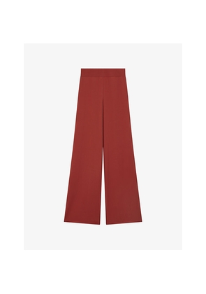 Womens Joseph Rihani Wide-Leg Silk Trousers