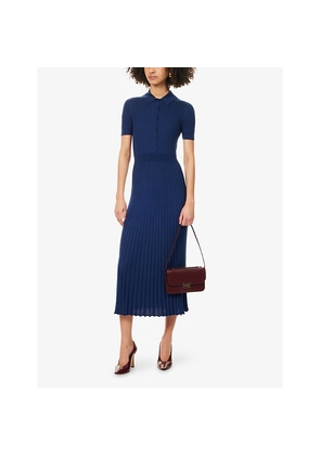 Womens Gabriela Hearst Amor Ribbed Cashmere-Silk Knitted Midi Dress