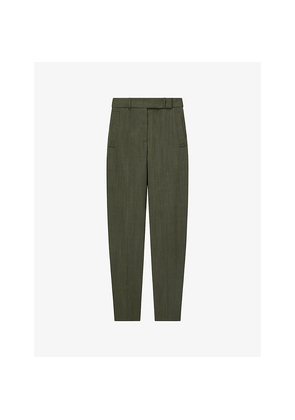 Womens Joseph Zen Relaxed-Fit Wool Trousers