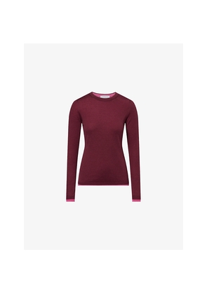 Womens Gabriela Hearst Leif Reversible Cashmere-Silk Knitted Jumper