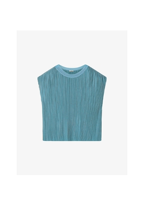 Womens Joseph Cedre Pleated Satin Top