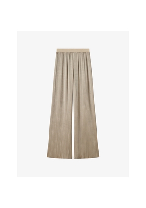 Womens Joseph Amber Pleated Satin Trousers
