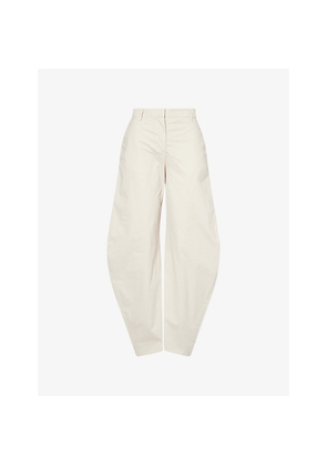 Womens Acne Studios Patty Coated Curve-Leg Cotton Trousers