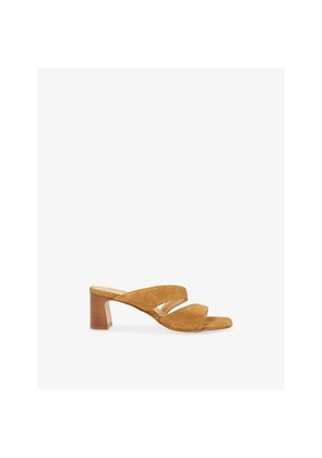 Womens Dune Jaeda Heeled Suede Sandals