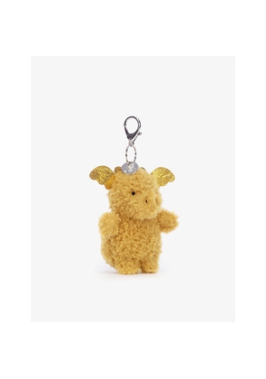 Womens Jellycat Little Dragon Woven Bag Charm 18cm