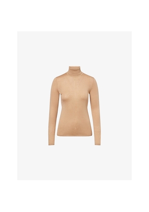 Womens Gabriela Hearst Steinem Turtleneck Cashmere-And-Silk Jumper