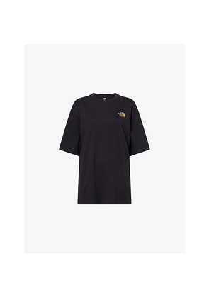 Womens The North Face Plant & Flora Oversized-Fit Cotton-Jersey T-Shirt