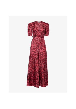 Womens Gabriela Hearst Larkin V-Neck Silk Midi Dress