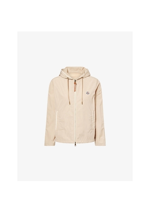 Womens Moncler Sarracenia Hooded Tech-Woven Jacket